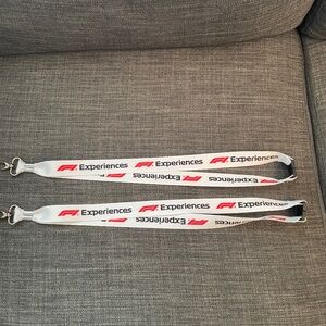 F1 Experiences White Lanyards x 2